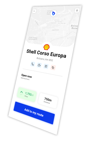 Benzina.io App Detail View